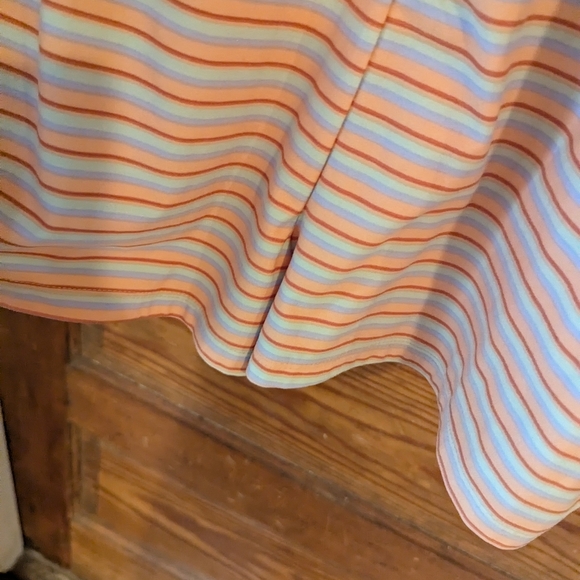 SO Orange and White Striped romper - Picture 3 of 8